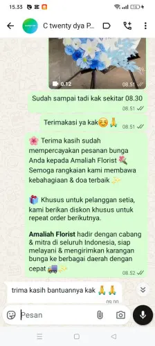 Testimonial Standing Flower banjarbaru residence